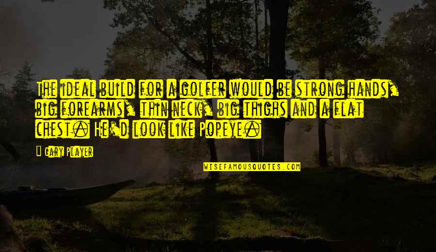 Monthsary Quotes By Gary Player: The ideal build for a golfer would be Monthsary Quotes By Gary Player: The ideal build for a golfer would be