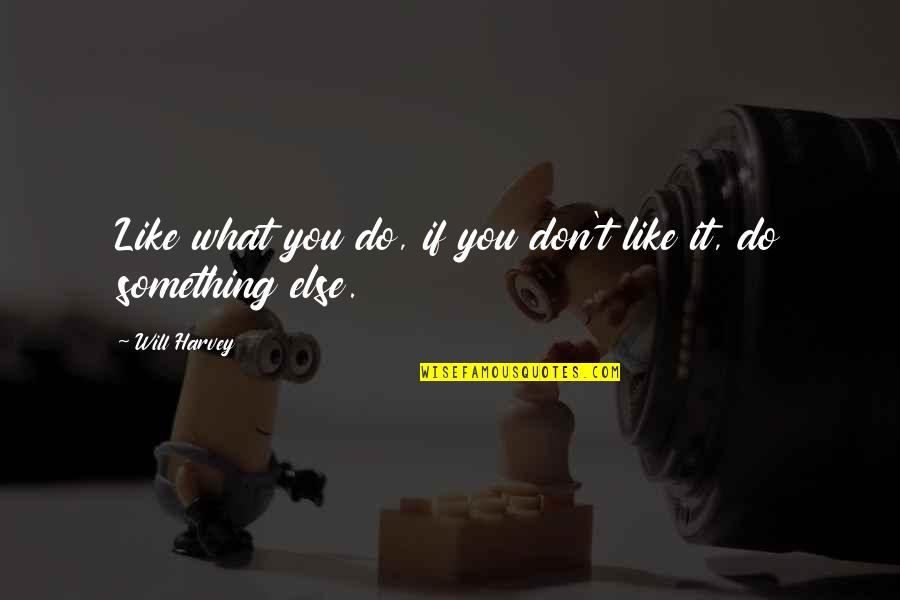 Montoto Origin Quotes By Will Harvey: Like what you do, if you don't like
