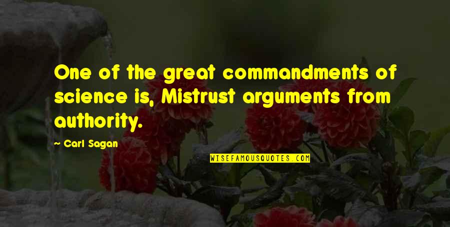 Montrell Wilson Quotes By Carl Sagan: One of the great commandments of science is,