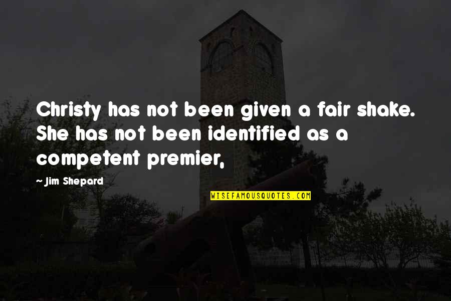 Montuori Flea Quotes By Jim Shepard: Christy has not been given a fair shake. Montuori Flea Quotes By Jim Shepard: Christy has not been given a fair shake.
