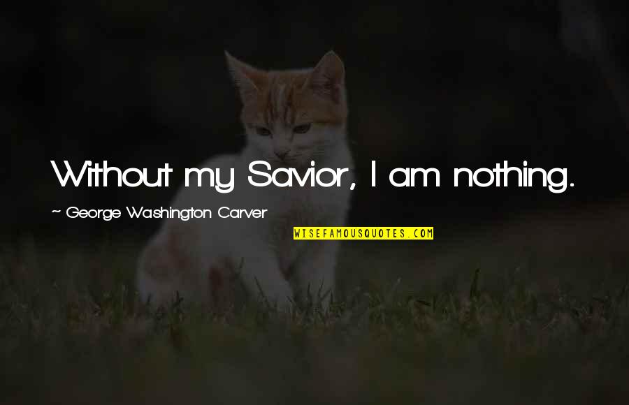 Monument 14 Important Quotes By George Washington Carver: Without my Savior, I am nothing. Monument 14 Important Quotes By George Washington Carver: Without my Savior, I am nothing.