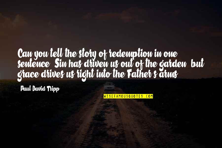 Moody Foodie Quotes By Paul David Tripp: Can you tell the story of redemption in