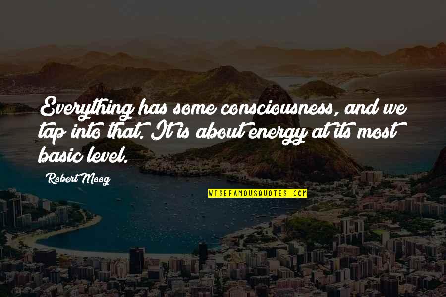 Moog Quotes By Robert Moog: Everything has some consciousness, and we tap into