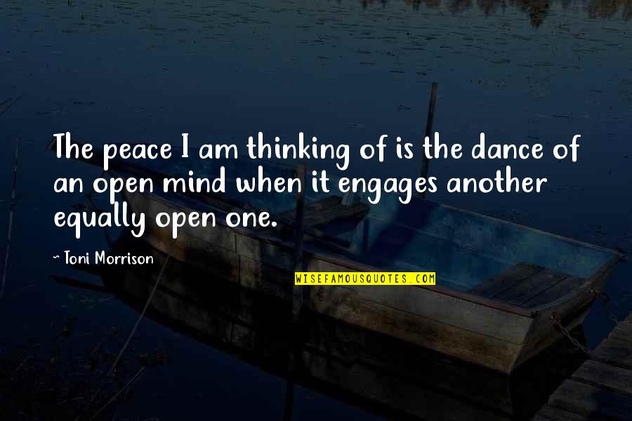 Moog Quotes By Toni Morrison: The peace I am thinking of is the