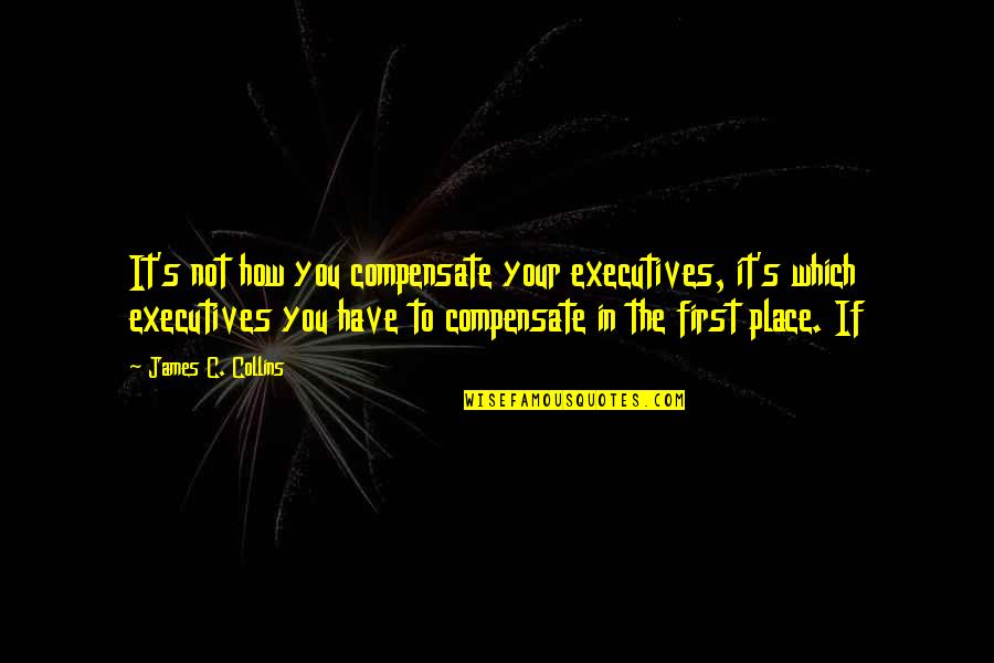 Moomintrolls Book Quotes By James C. Collins: It's not how you compensate your executives, it's Moomintrolls Book Quotes By James C. Collins: It's not how you compensate your executives, it's