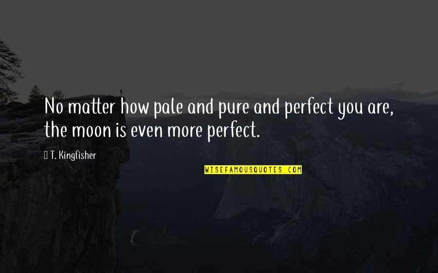 Moon And More Quotes By T. Kingfisher: No matter how pale and pure and perfect