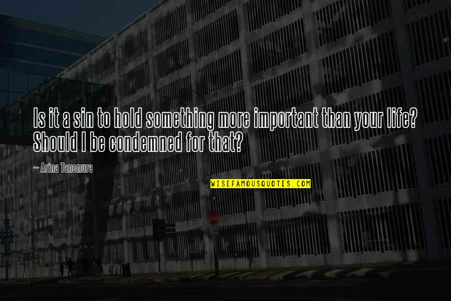 Moon Full Moon Quotes By Arina Tanemura: Is it a sin to hold something more Moon Full Moon Quotes By Arina Tanemura: Is it a sin to hold something more