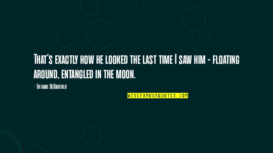 Moon Moon Quotes By Tiffanie DeBartolo: That's exactly how he looked the last time