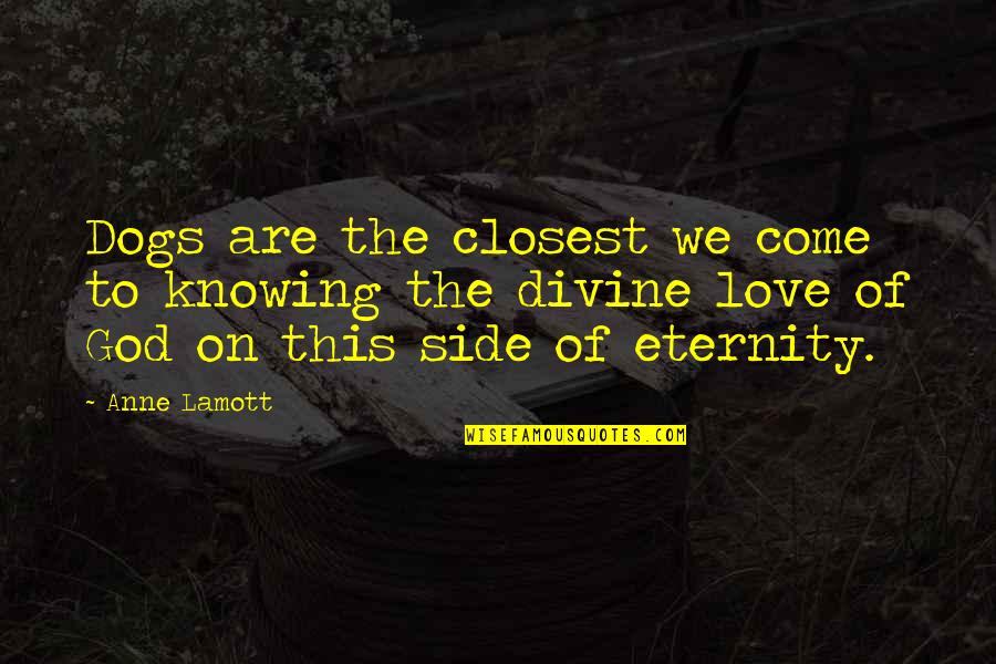 Moorden Beernem Quotes By Anne Lamott: Dogs are the closest we come to knowing Moorden Beernem Quotes By Anne Lamott: Dogs are the closest we come to knowing