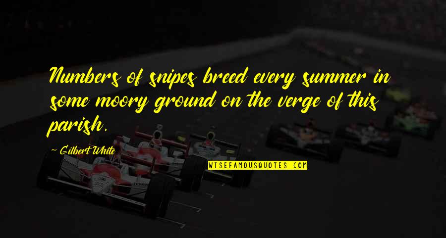 Moory Quotes By Gilbert White: Numbers of snipes breed every summer in some Moory Quotes By Gilbert White: Numbers of snipes breed every summer in some