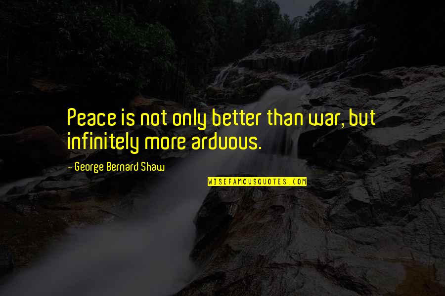 Mopita Frying Quotes By George Bernard Shaw: Peace is not only better than war, but