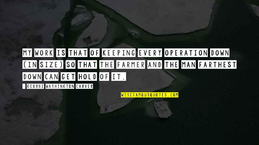Morakot Industries Quotes By George Washington Carver: My work is that of keeping every operation Morakot Industries Quotes By George Washington Carver: My work is that of keeping every operation