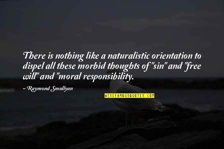 Moral Responsibility Quotes By Raymond Smullyan: There is nothing like a naturalistic orientation to