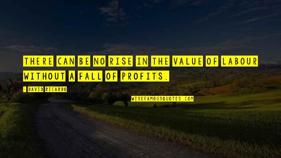 Moraleja Significado Quotes By David Ricardo: There can be no rise in the value
