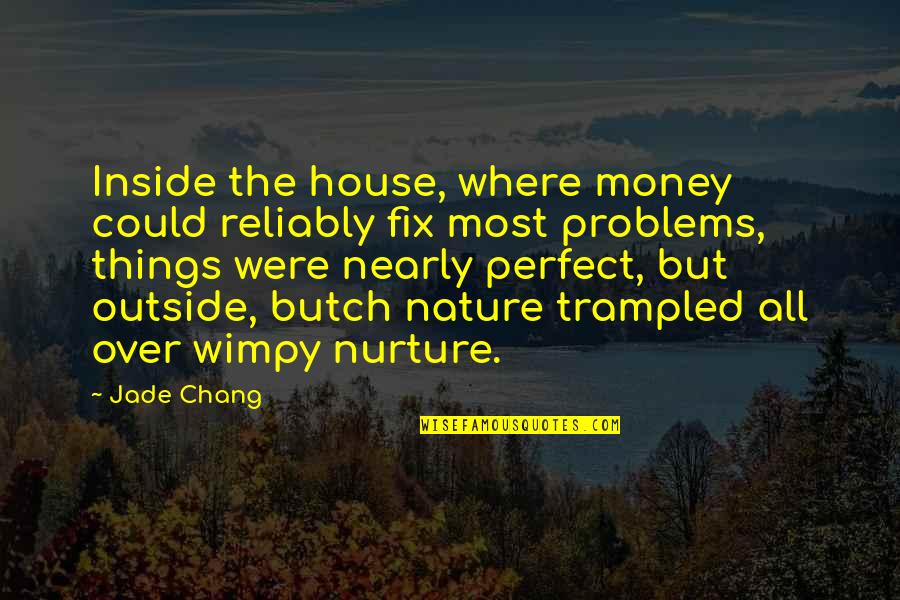 More Money More Problems Quotes By Jade Chang: Inside the house, where money could reliably fix