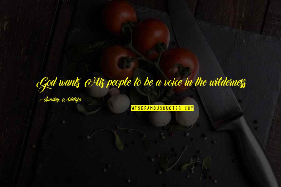 Morels 2020 Quotes By Sunday Adelaja: God wants His people to be a voice Morels 2020 Quotes By Sunday Adelaja: God wants His people to be a voice
