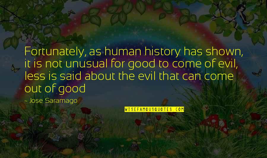 Morettini Extra Quotes By Jose Saramago: Fortunately, as human history has shown, it is Morettini Extra Quotes By Jose Saramago: Fortunately, as human history has shown, it is