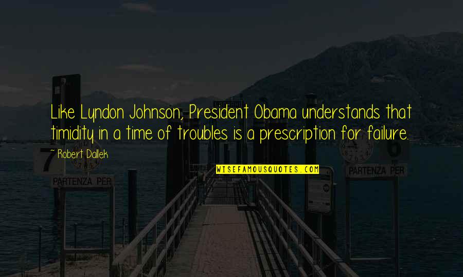 Morgan Freeman Outbreak Quotes By Robert Dallek: Like Lyndon Johnson, President Obama understands that timidity Morgan Freeman Outbreak Quotes By Robert Dallek: Like Lyndon Johnson, President Obama understands that timidity