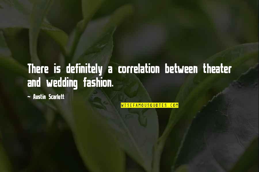 Moriana Hutabarat Quotes By Austin Scarlett: There is definitely a correlation between theater and