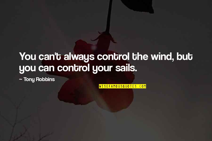 Morning Girl Book Quotes By Tony Robbins: You can't always control the wind, but you