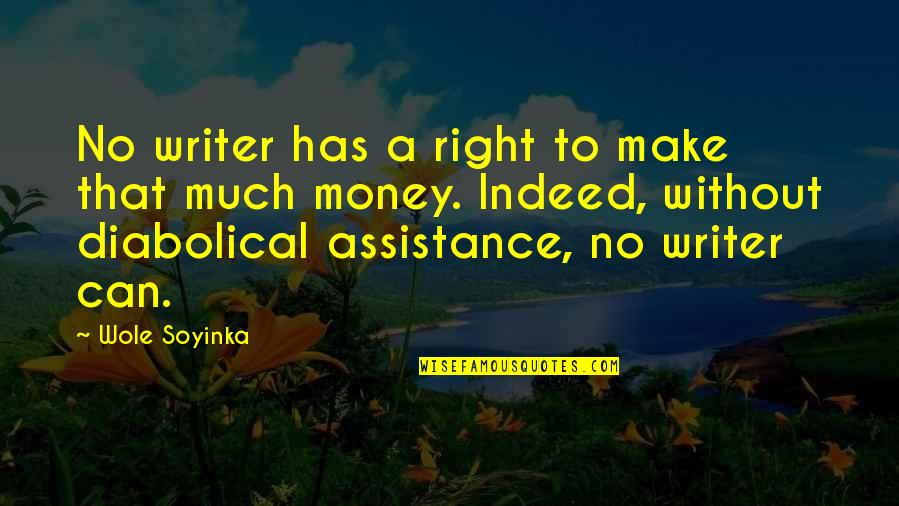 Morning Motivational Work Quotes By Wole Soyinka: No writer has a right to make that