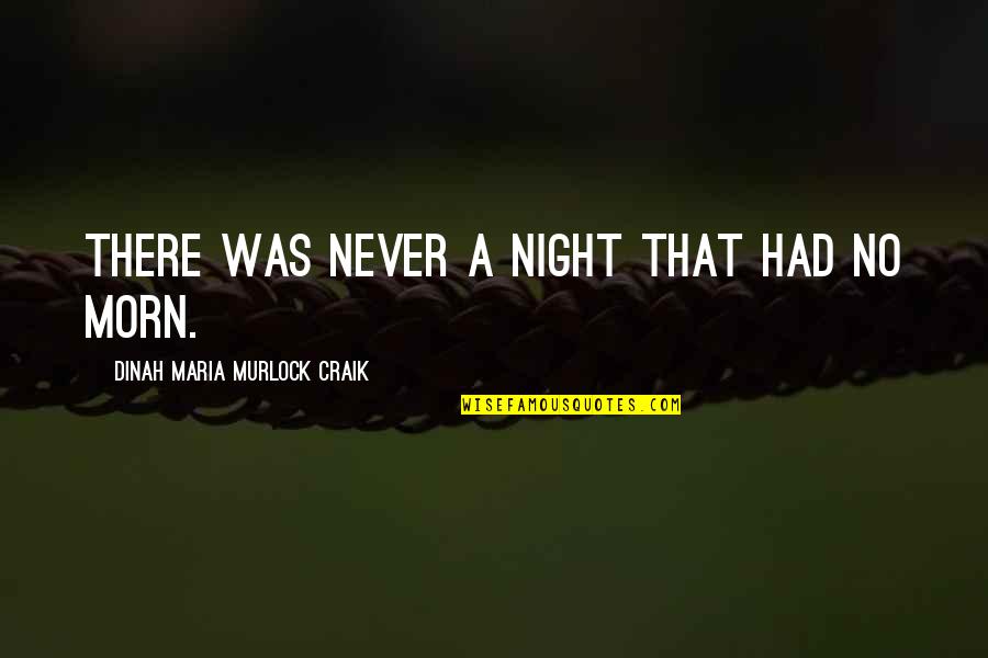 Morn's Quotes By Dinah Maria Murlock Craik: There was never a night that had no