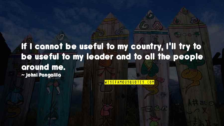 Mortal Instruments Isabelle And Simon Quotes By Johni Pangalila: If I cannot be useful to my country,
