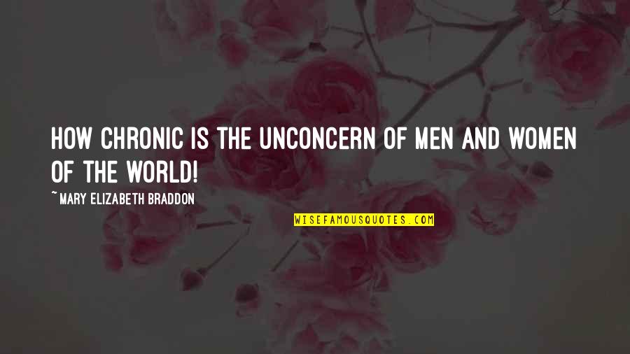 Mosaic Moments Quotes By Mary Elizabeth Braddon: How chronic is the unconcern of men and