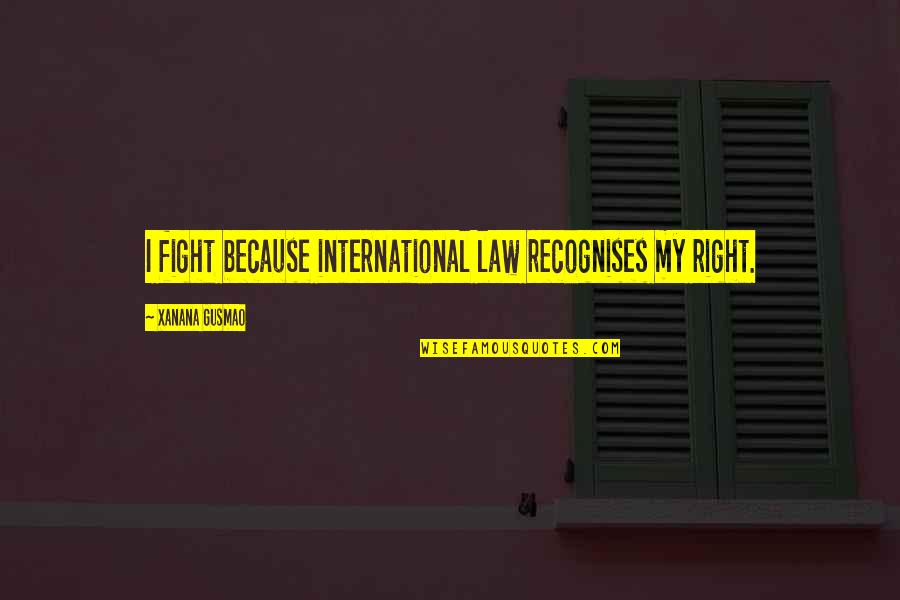 Mosaicos 7th Quotes By Xanana Gusmao: I fight because international law recognises my right. Mosaicos 7th Quotes By Xanana Gusmao: I fight because international law recognises my right.