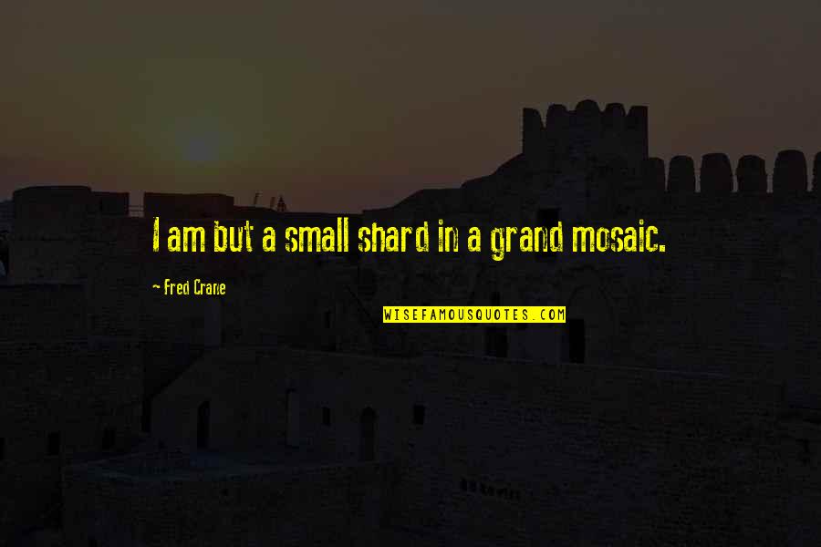 Mosaics Quotes By Fred Crane: I am but a small shard in a