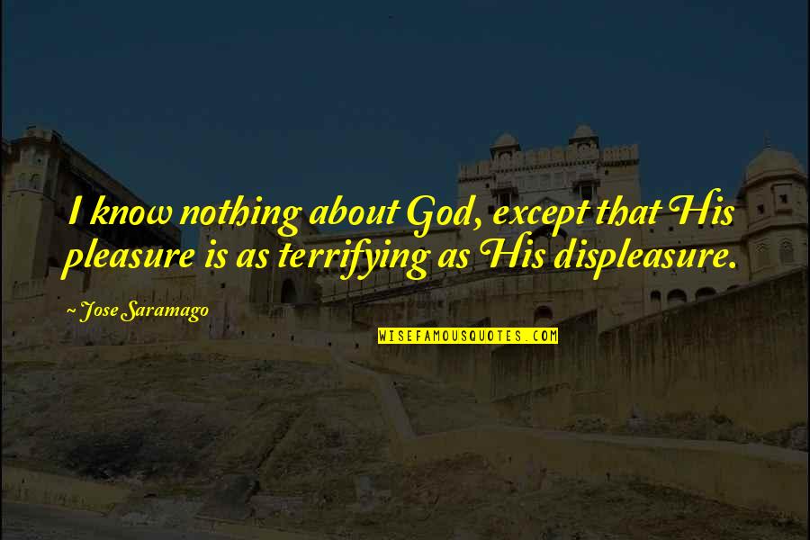 Moscow On Hudson Quotes By Jose Saramago: I know nothing about God, except that His