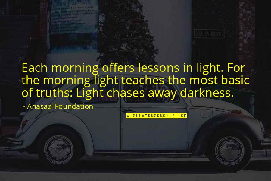 Most American Quotes By Anasazi Foundation: Each morning offers lessons in light. For the Most American Quotes By Anasazi Foundation: Each morning offers lessons in light. For the
