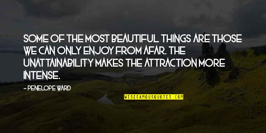 Most Beautiful Things Quotes By Penelope Ward: Some of the most beautiful things are those