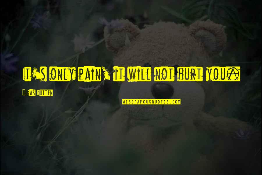 Most Famous Law Quotes By Bas Rutten: It's only pain, it will not hurt you.