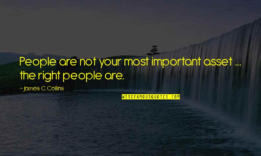 Most People Are Good Quotes By James C. Collins: People are not your most important asset ... Most People Are Good Quotes By James C. Collins: People are not your most important asset ...