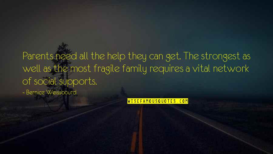 Most Strongest Quotes By Bernice Weissbourd: Parents need all the help they can get.