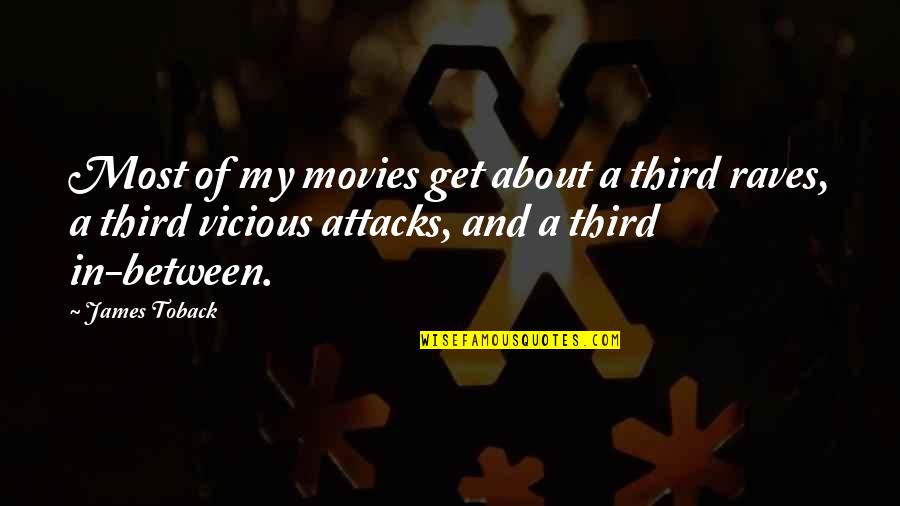Most Vicious Quotes By James Toback: Most of my movies get about a third