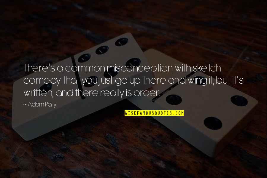 Mother Nagging Quotes By Adam Pally: There's a common misconception with sketch comedy that Mother Nagging Quotes By Adam Pally: There's a common misconception with sketch comedy that