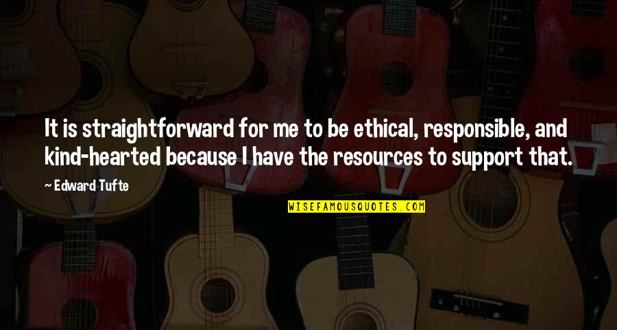 Mother S Day Quotes Quotes By Edward Tufte: It is straightforward for me to be ethical,