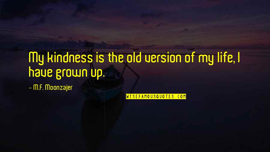 Motivacn Cit Ty Z Bible Quotes By M.F. Moonzajer: My kindness is the old version of my