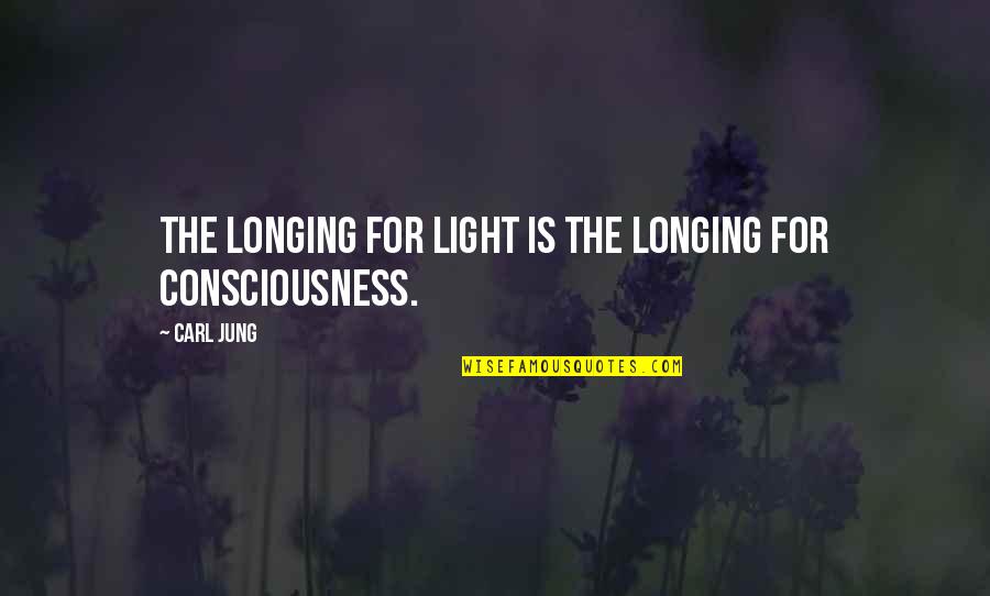 Motivational Alcoholic Quotes By Carl Jung: The longing for light is the longing for