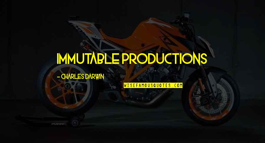 Motivational Basketball Game Day Quotes By Charles Darwin: immutable productions