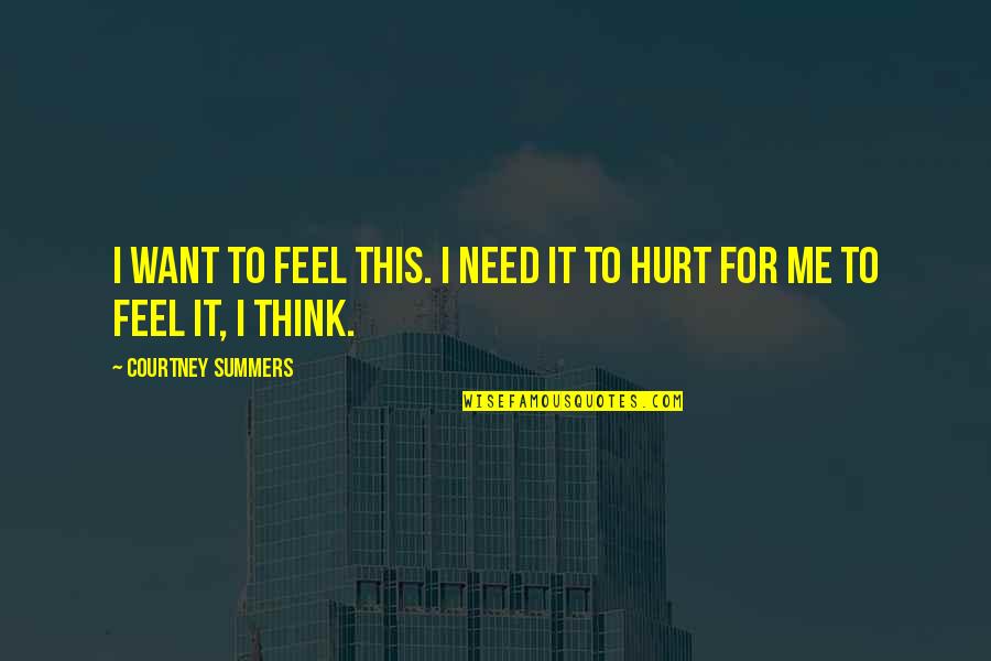 Motivational Birthing Quotes By Courtney Summers: I want to feel this. I need it Motivational Birthing Quotes By Courtney Summers: I want to feel this. I need it
