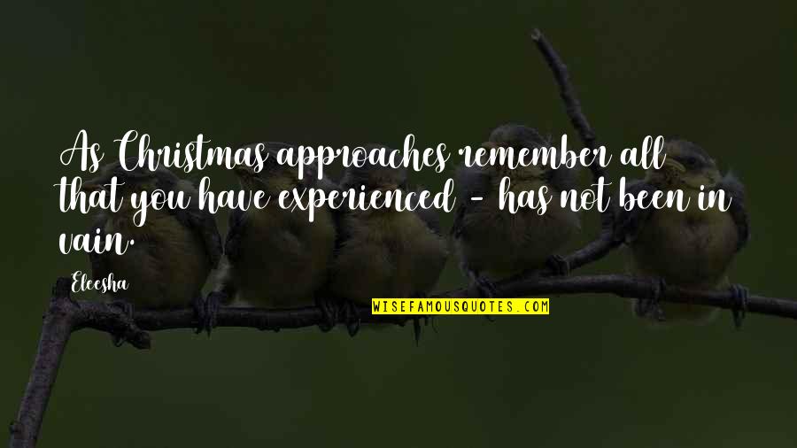 Motivational Christmas Quotes By Eleesha: As Christmas approaches remember all that you have