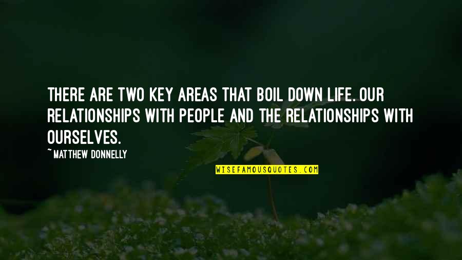 Motivational Growth Quotes By Matthew Donnelly: There are two key areas that boil down Motivational Growth Quotes By Matthew Donnelly: There are two key areas that boil down