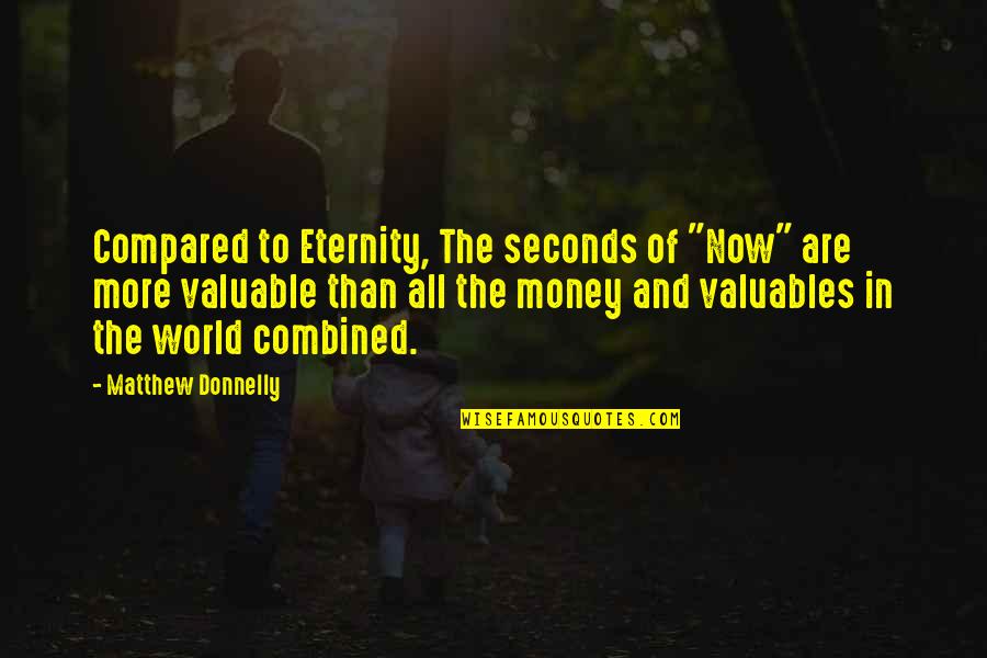 Motivational Inspirational Growth Quotes By Matthew Donnelly: Compared to Eternity, The seconds of "Now" are Motivational Inspirational Growth Quotes By Matthew Donnelly: Compared to Eternity, The seconds of "Now" are