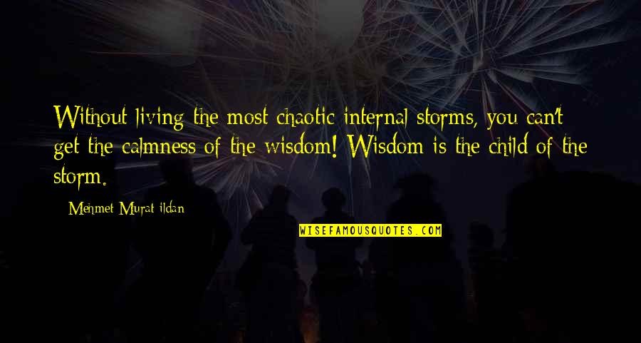 Motivational Reminder Quotes By Mehmet Murat Ildan: Without living the most chaotic internal storms, you