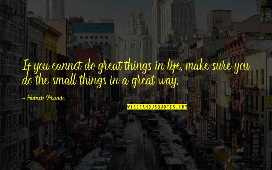 Motivational Self Improvement Quotes By Habeeb Akande: If you cannot do great things in life, Motivational Self Improvement Quotes By Habeeb Akande: If you cannot do great things in life,