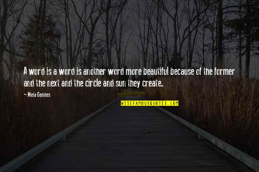 Motivos Luis Quotes By Meia Geddes: A word is a word is another word Motivos Luis Quotes By Meia Geddes: A word is a word is another word