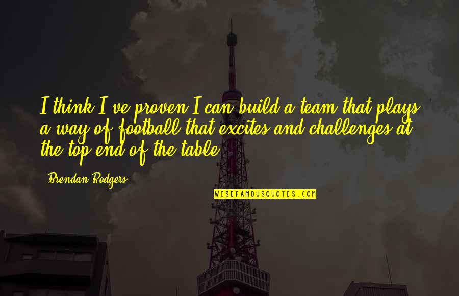 Motobucks Quotes By Brendan Rodgers: I think I've proven I can build a